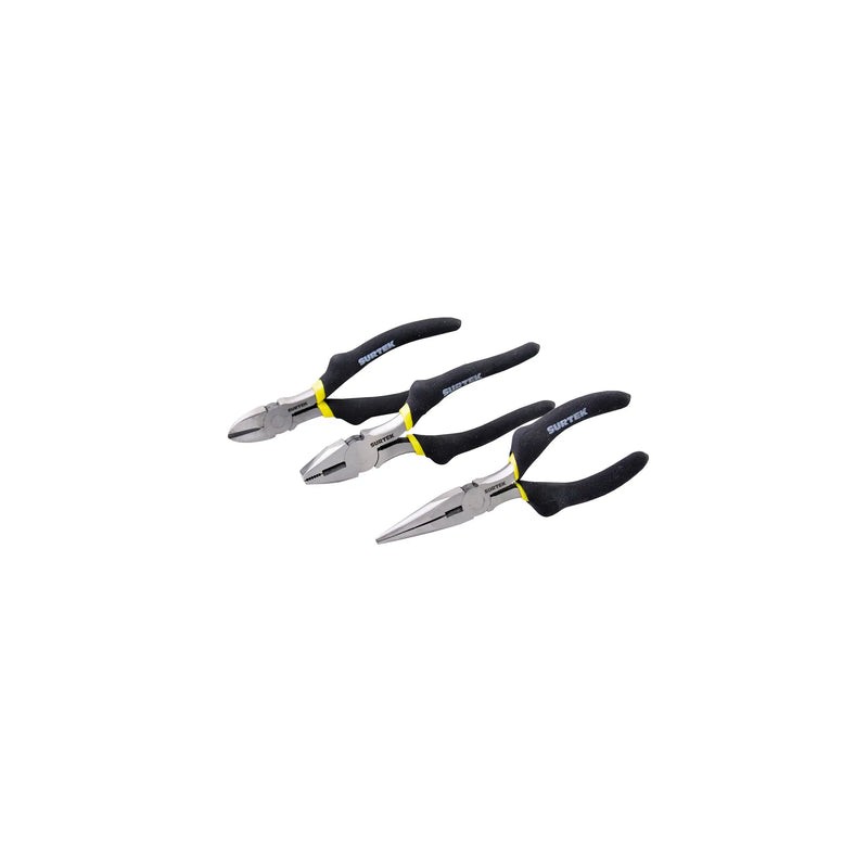 Juego pinzas para electricista, 3 piezas Surtek