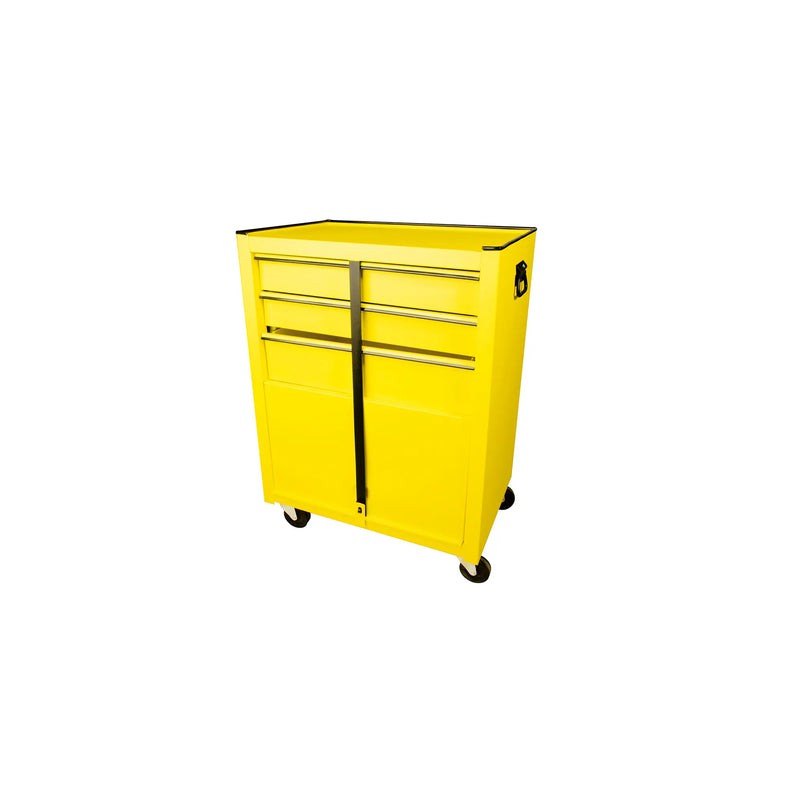 Gabinete móvil color amarillo 3 gavetas 26" Surtek