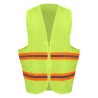 Chaleco de seguridad de alta visibilidad con cierre amarillo unitalla Surtek