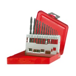 Juego de brocas con cobalto de acero de alta velocidad zanco recto, 10 piezas Surtek