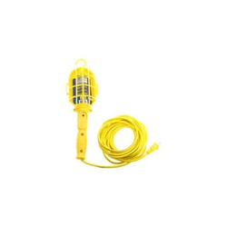 Lámpara de taller con canastilla plástica, color amarillo 8 m Surtek