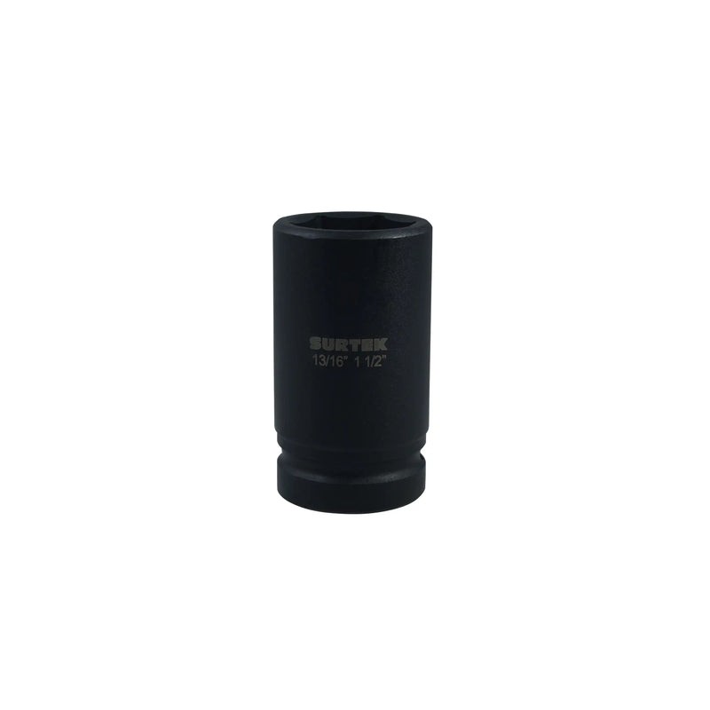 Dado de impacto pulgadas, doble apertura, cuadro para capuchón 13/16", 1-1/2" Surtek