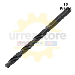 Broca negra de acero de alta velocidad 9/64" zanco recto Surtek