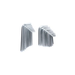 Juego de llaves hexagonales tipo "L", combinadas, 25 piezas Surtek