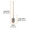 Pala irrigación Classic - mango largo 49"