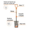 Pala escarramán - puño "Y"