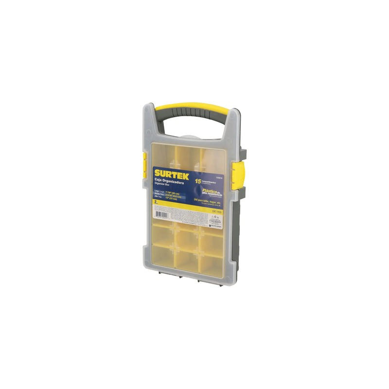 Caja organizadora plástica 8" x 13" x 2" Surtek