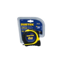 Flexómetro con carcasa rubber grip 8 m x 1" Surtek