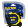 Flexómetro con carcasa rubber grip 8 m x 1" Surtek
