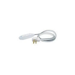 Extensión eléctrica plana aterrizada color amarillo, 3 m Surtek