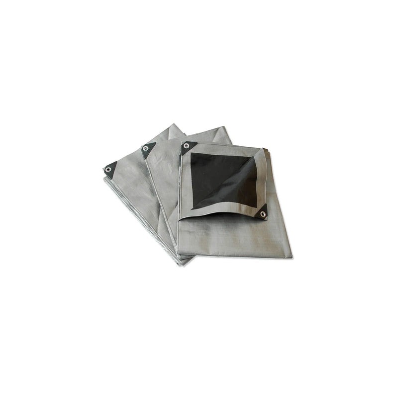 Lona de polietileno reforzada color gris 3 x 4 m Surtek