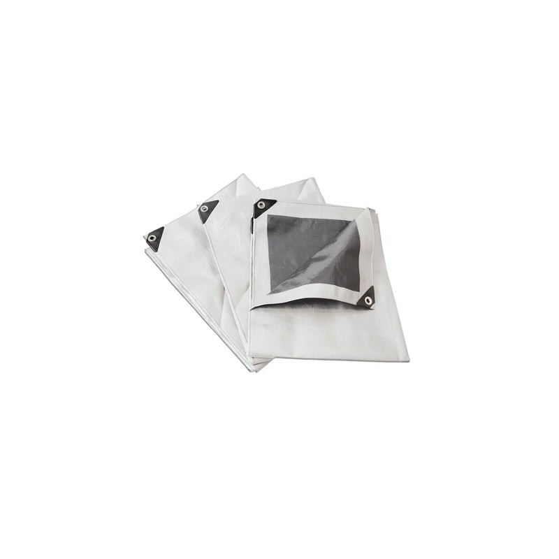 Lona de polietileno reforzada color blanco 4 x 5 m Surtek