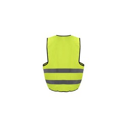 Chaleco de seguridad con cintas reflejantes plateadas amarillo unitalla Surtek