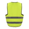 Chaleco de seguridad con cintas reflejantes plateadas amarillo unitalla Surtek