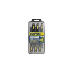 Juego de limas combinadas con mango bimaterial para joyero, 6 piezas Surtek