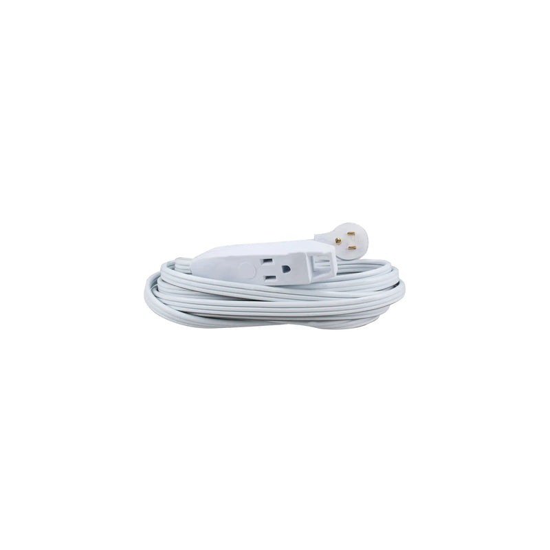 Extensión eléctrica plana aterrizada color amarillo, 5 m Surtek