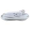 Extensión eléctrica plana aterrizada color amarillo, 5 m Surtek