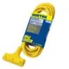 Extensión eléctrica tipo abanico uso rudo aterrizada color amarillo, 8 m Surtek