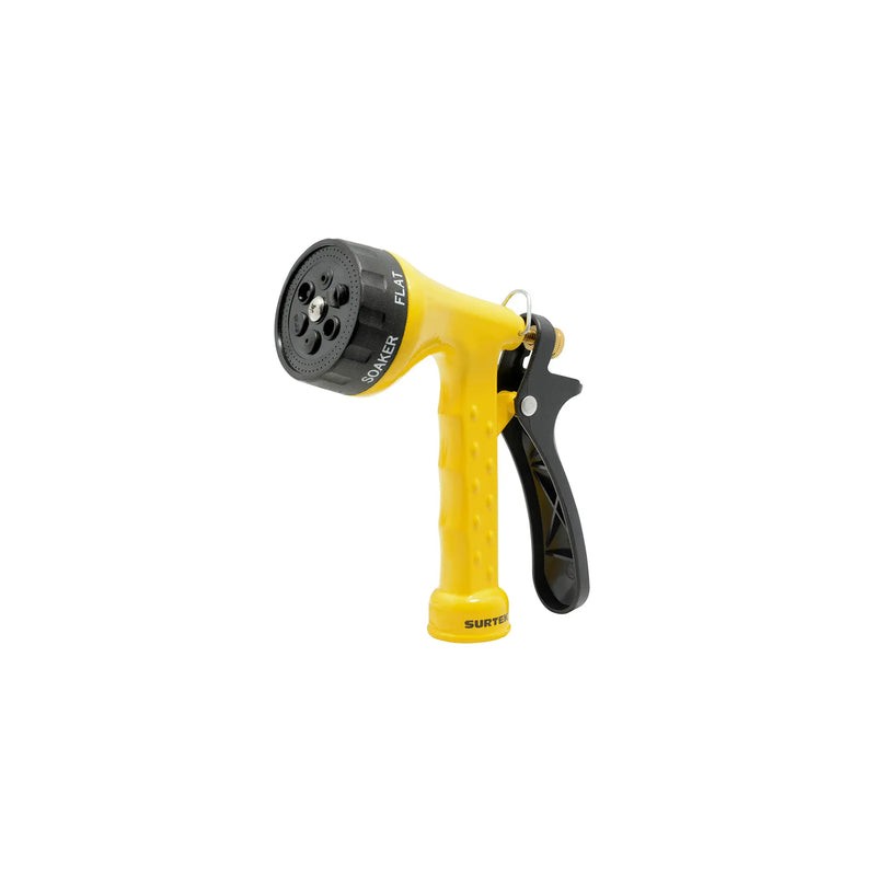 Pistola para riego metálica con 6 funciones 3/4" GHT Surtek