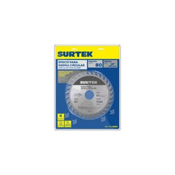 Disco para sierra circular para corte aluminio 80 dientes, 10" Surtek