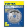Disco para sierra circular para corte aluminio 80 dientes, 10" Surtek