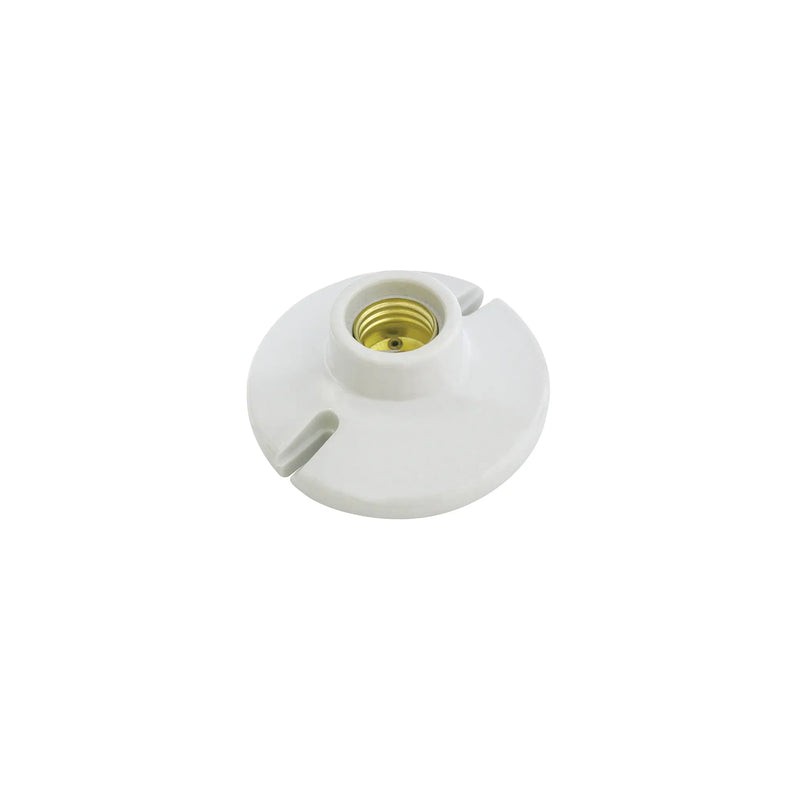 Portalámpara redonda de porcelana para techo 4" Surtek
