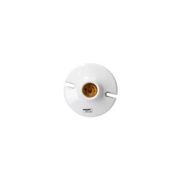 Portalámpara redonda de porcelana para techo 4" Surtek