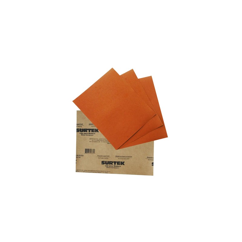 Lija panel kraft para madera, grano 100 Surtek