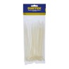 Cinchos plásticos 100 x 2.5 mm, tensión 8 Kg de 100 piezas, color natural Surtek