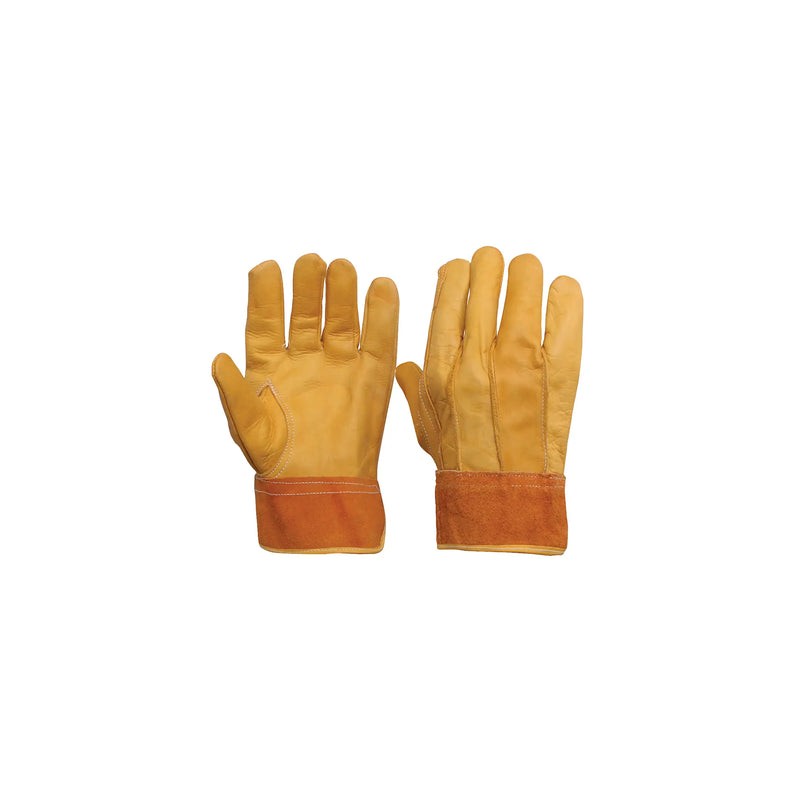 Guantes tipo operador de piel de vacuno con puño de carnaza unitalla Surtek