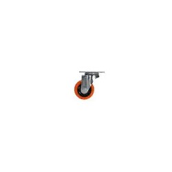 Rodaja de PVC naranja giratoria 3" Surtek