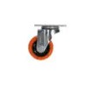 Rodaja de PVC naranja giratoria 3" Surtek