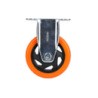 Rodaja de PVC naranja fija 4" Surtek