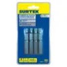 Juego de puntas bristol hexágono de 1/4", 4 piezas Surtek