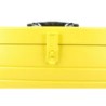 Caja portaherramientas metálica color amarillo con charola 19" x 7" x 6" Surtek