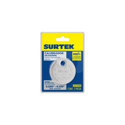 Calibrador tipo rampa para bujía 0.020" a 0.10" Surtek
