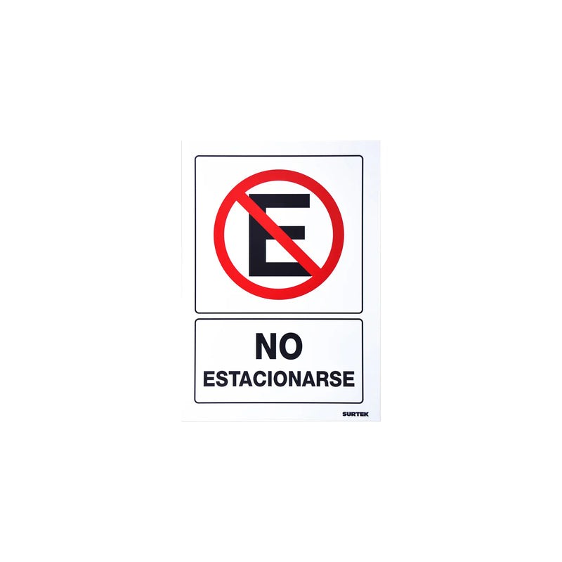 Señal "No estacionarse" Surtek