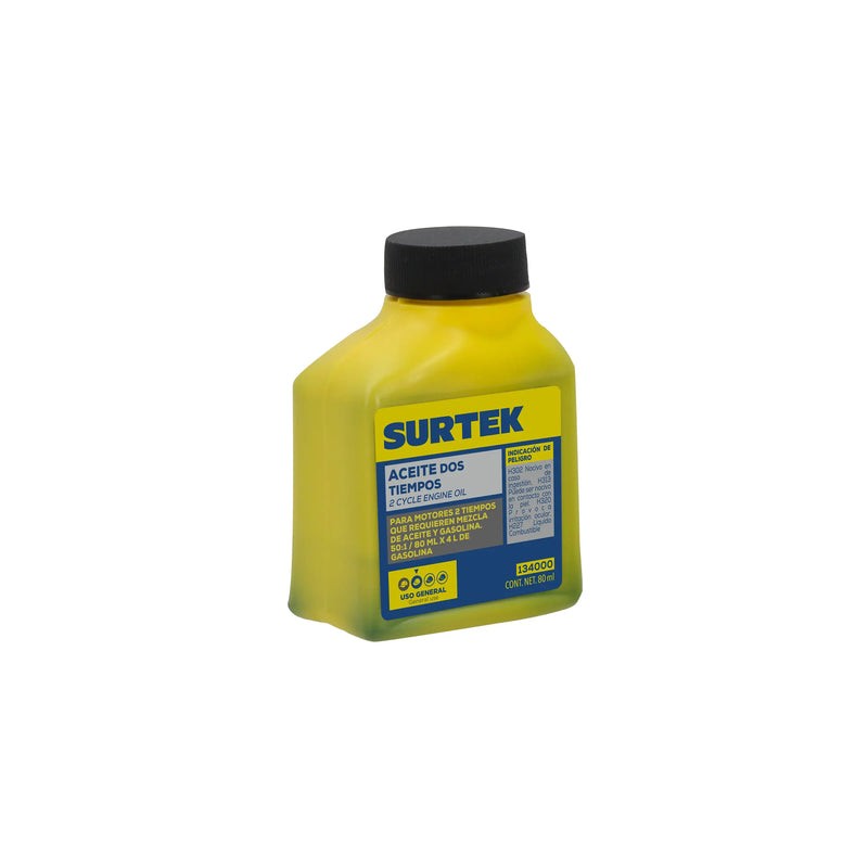 Aceite semi sintético dos tiempos 50:1, 80 ml Surtek