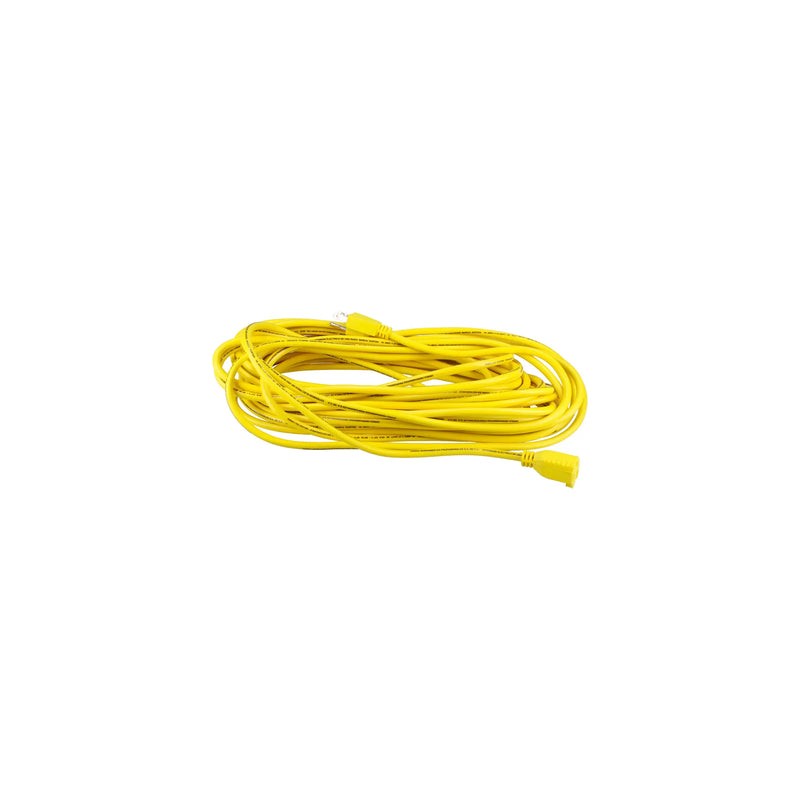 Extensión eléctrica uso rudo aterrizada color amarillo, 15 m Surtek