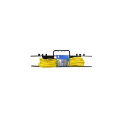 Extensión eléctrica uso rudo aterrizada color amarillo, 15 m Surtek
