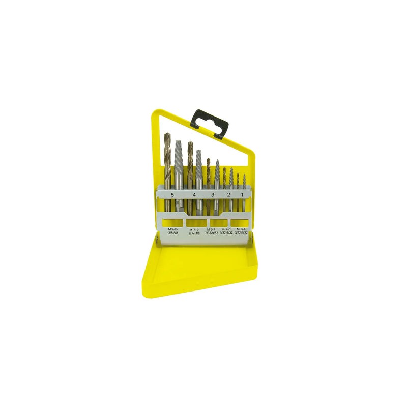 Juego de extractor para tornillos con brocas, 10 piezas Surtek