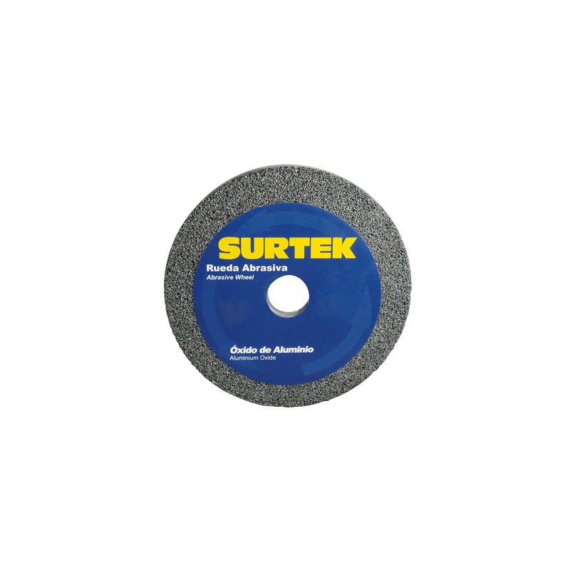 Rueda abrasiva de óxido de aluminio grano 60, 8" x 1" Surtek