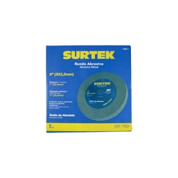 Rueda abrasiva de óxido de aluminio grano 60, 8" x 1" Surtek