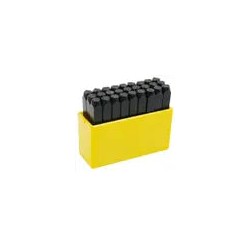 Juego de letras de la "A" a la "Z" de golpe 4 mm, 27 piezas Surtek