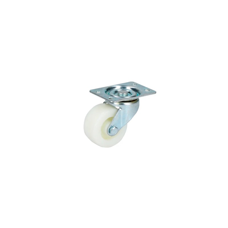 Rodaja de polipropileno blanca giratoria 2" Surtek