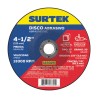 Disco abrasivo tipo 27 para metal 4-1/2" x 1/8" Surtek