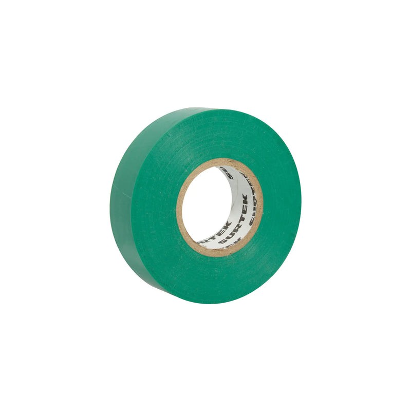 Cinta para aislar verde 19 mm x 9 m Surtek